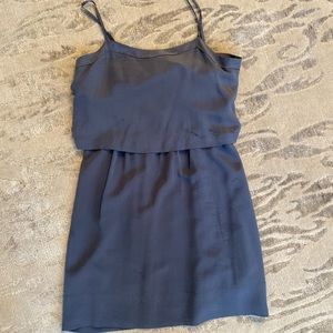 Blue Silk Madewell Dress With Adjustable Straps
